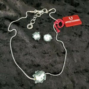 Antica Murrina Audrey 16" Necklace and Earrings Murano Glass Brand New in Box